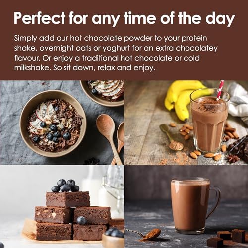 Options Belgian Hot Chocolate Drink (Multipack of 6 x 220g Jars)
