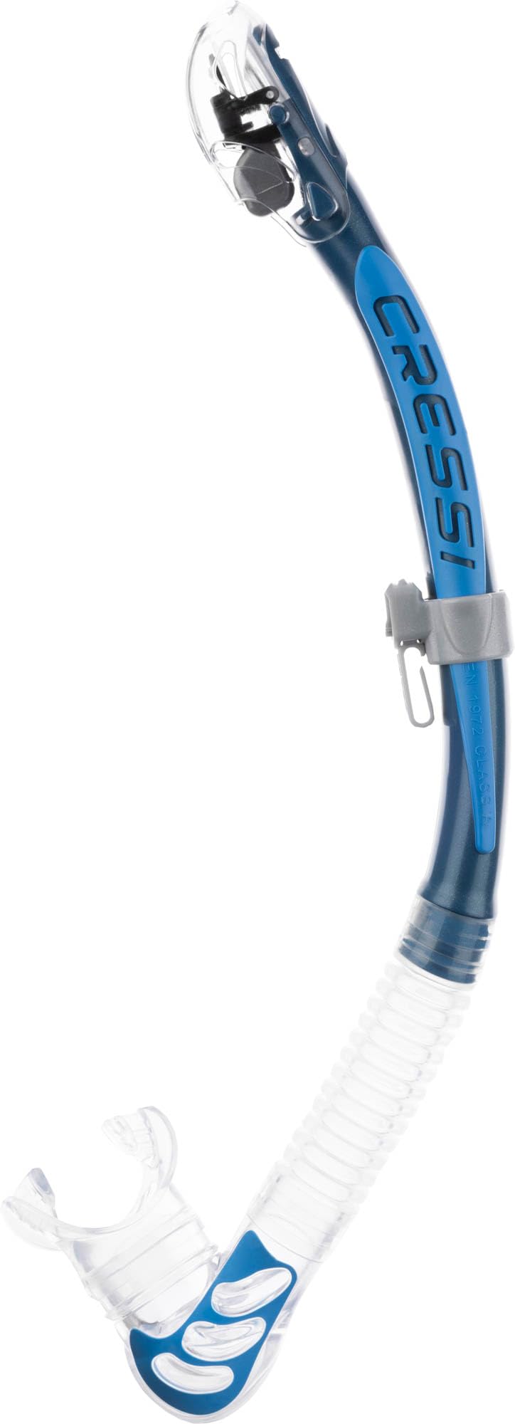 CRESSI Big Eyes+Alpha Ultra Dry Combo Clear/Azure - Combo Set Mask + Snorkel UD for Diving and Snorkelling, Transparent/Azure, One Size, Adults