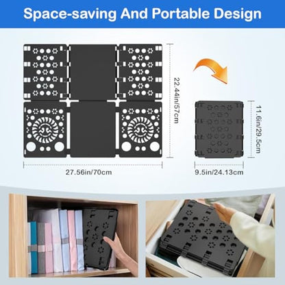 BoxLegend T Shirt Folder Plastic Clothes Folder Durable Tshirt Organizer Easy and Fast Folding for Adult and Kids