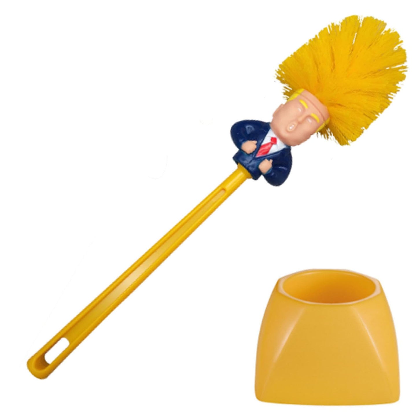 1 Toilet Brush and 1 Base, Novelty Toilet Brush Set with Base, Funny Bathroom Cleaning Tool, Unique Home Decor for Creative Spaces