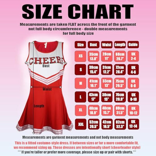 Cheerleader Fancy Dress Outfit Uniform High School Costume With Pom Poms Black And Purple Cheerleader, Small