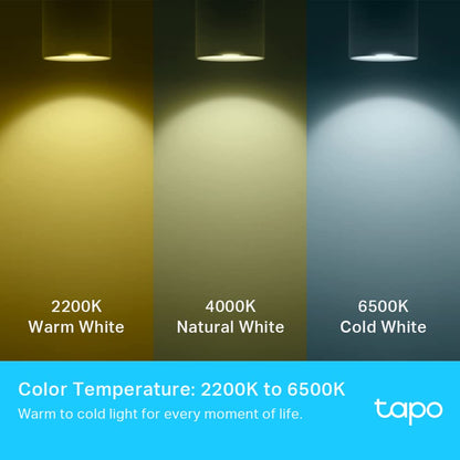 Tapo Smart WLAN Light Bulb GU10 L630, 4 Pieces, Energy Saving, 3.5 W Equivalent to 50 W, Dimmable Lamp, Compatible with Alexa, Google Assistant,