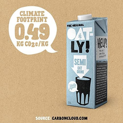 Oatly Semi Oat Drink 1 Litre (Pack of 6)