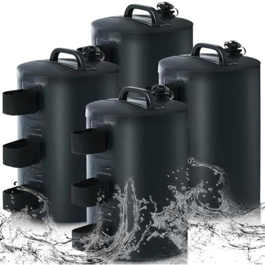 MASTERCANOPY Gazebo Water Weight Bags,Leg Weights for Pop Up Canopy 4pcs/Pack Black