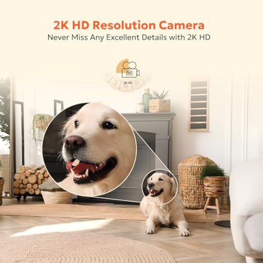 owltron 2K Indoor Camera 2 Pack, 2.4GHz Home Security Cameras for Baby & Elder, Motion Detection, Night Vision, 2-Way Talk WiFi Camera, Baby Monitor Works with APP & Alexa