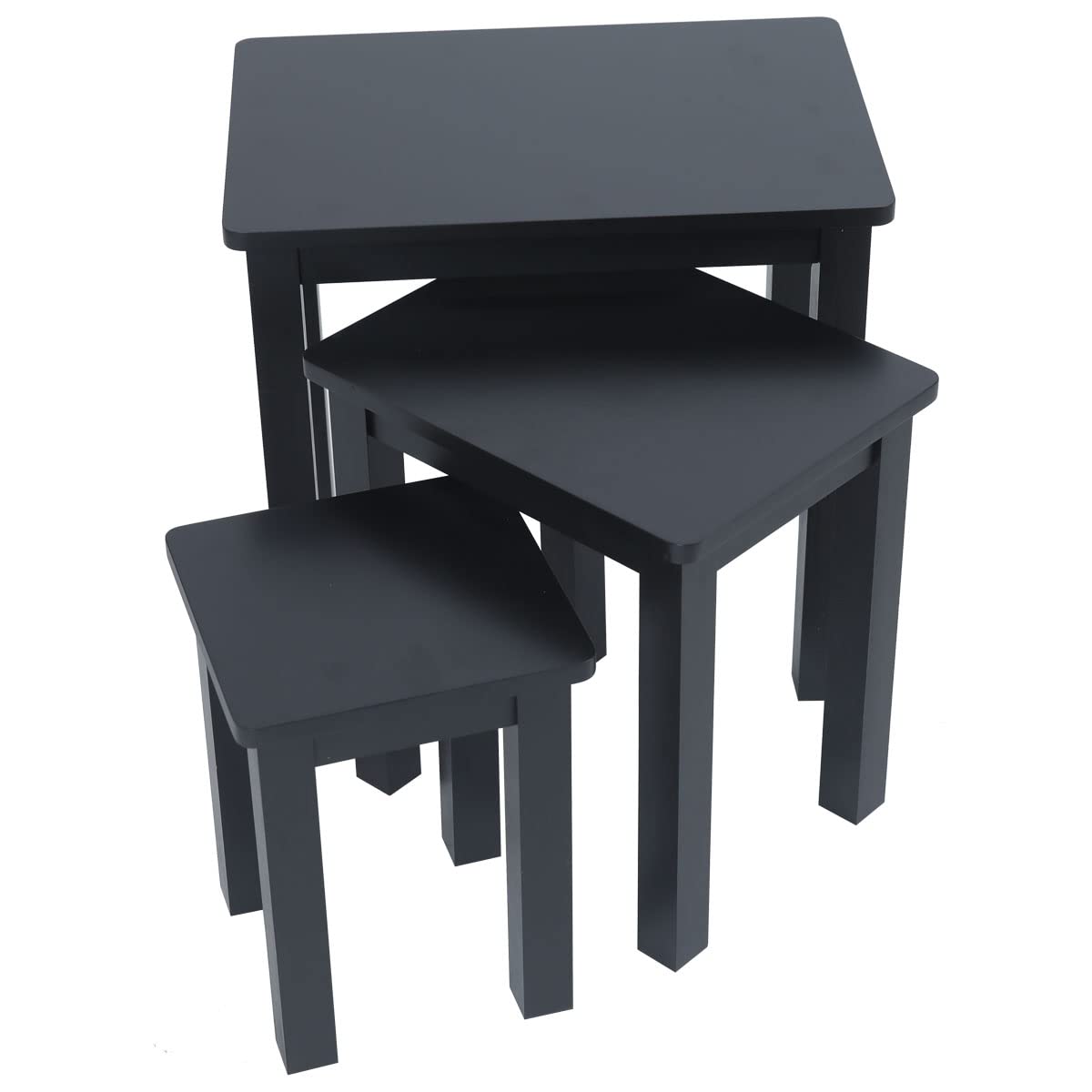 Aurotrice Nest of Table set of 3 Tables Side End Coffee Table for Home Office Living Room