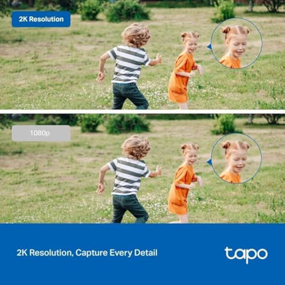 Tapo C310P2 2-Pack 2K Security Camera Outdoor Wired, Outdoor Camera No Monthly Fee, AI Detection, Advanced Night Vision, Two-Way Talk, IP66 Weatherproof, Works with Alexa & Google