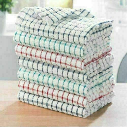 Hotel Quality KITCHEN TERRY TEA TOWEL 100% COTTON SOFT TOUCH in Pack of 15
