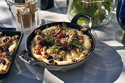 STAUB 40509-552-0 Cast Iron Round Roasting Dish, Grey, 16 cm