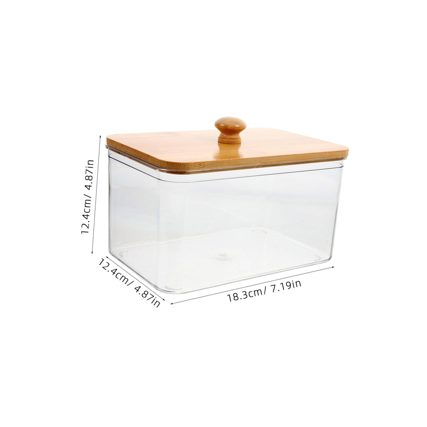 LOLIPPYY Clear Laundry Sheet Holder with Lid Pet Laundry Pod Container for Dryer Sheets Powder and Accessories Transparent Organizer for Room Storage
