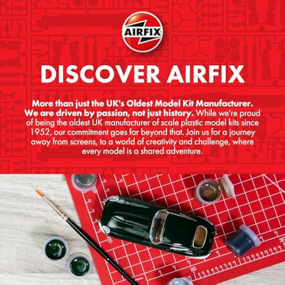 Airfix Model Set - A01004B North American P-51D Mustang Model Building Kit - Plastic Model Plane Kits for Adults & Children 14+, Set Includes Sprues & Decals - 1:72 Scale Model