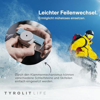 Tyrolit Stainless steel angle 88°, for sharpening ski and snowboard edges.