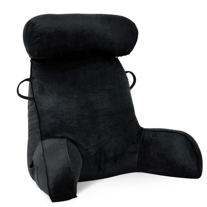 Mingfuxin Reading Pillows for Bed Sofa, Bed Backrest Pillows with Neck Arm Back Support Pillow, Adult Back Reading Cushion with Detachable Neck Roll &