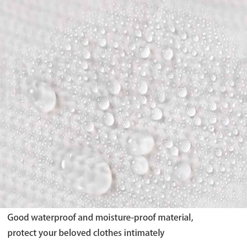 Garment Covers Dustproof Clothes Covers Moth Proof Coat Bag with Zip PEVA Translucent Dress Cover Waterproof Anti-mite Breathable Suit Protector 5pcs