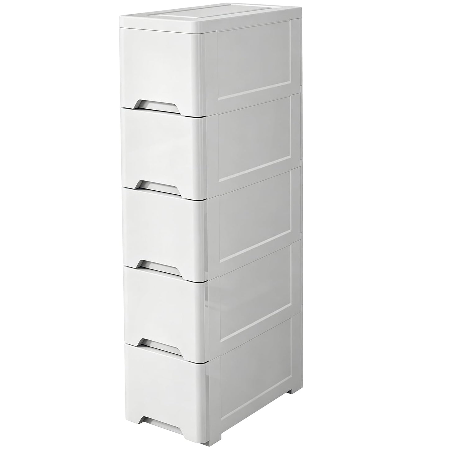 5 Tier Slim Storage Cabinet, Bathroom Storage Unit, Bathroom Drawers Unit