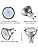 Allesgute LED Fire Rated Downlights Brushed Chrome Recessed Ceiling Spotlights for Indoor Included GU10 LED Bulbs Warm White, Pack of 4
