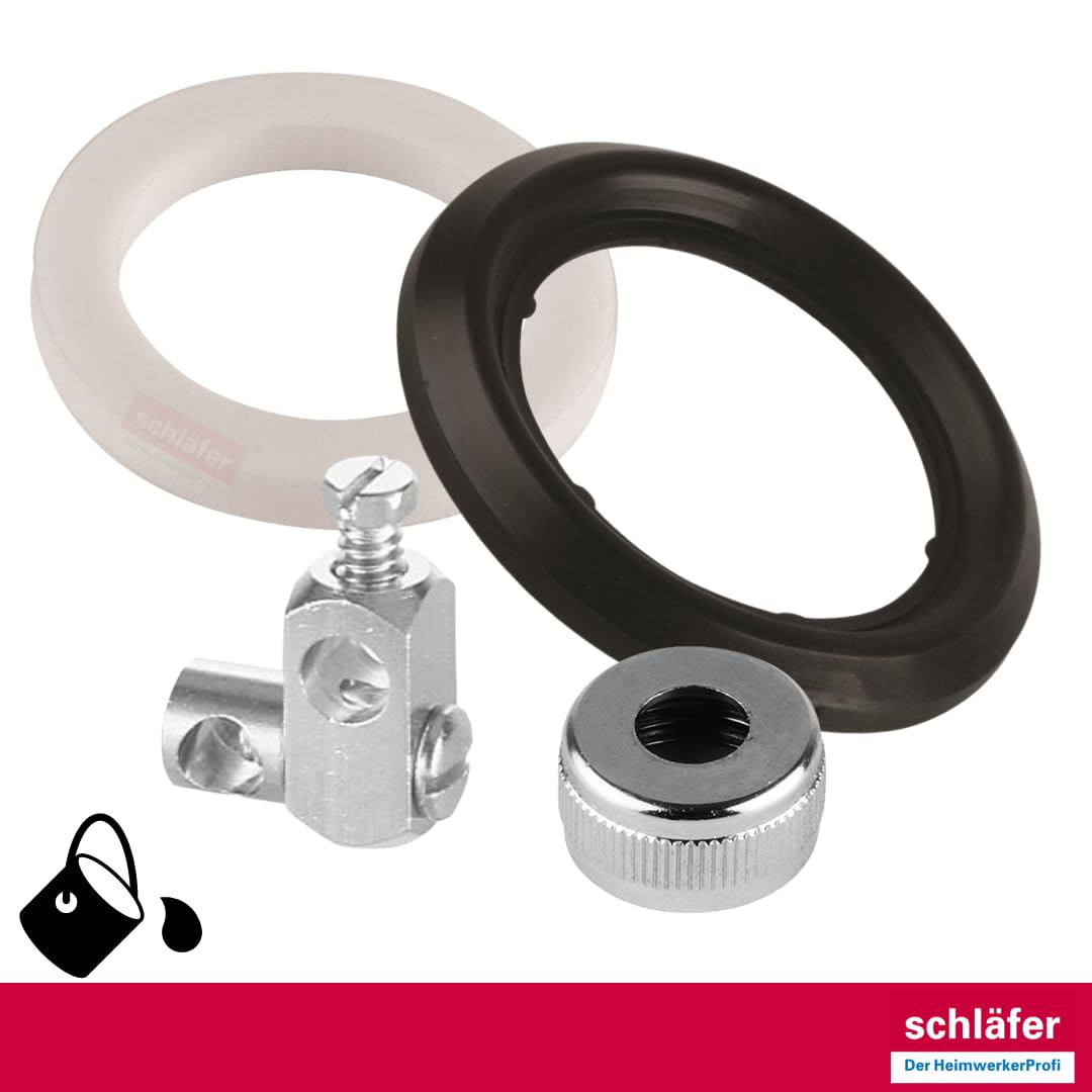 Schläfer 405310 | Universal Eccentric Rod in Chromed Brass for Pop-up Drain Blow-Up Drain Siphon Sink