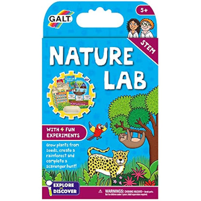 Galt Nature Lab-Explore and Discover Science Kit and Craft Kit-Science Experiments for Kids,Grow Plants,Create a Rainforest Scene and Go Scavenger Hunting-STEM Toys For Girls and Boys Age 5 Years Plus
