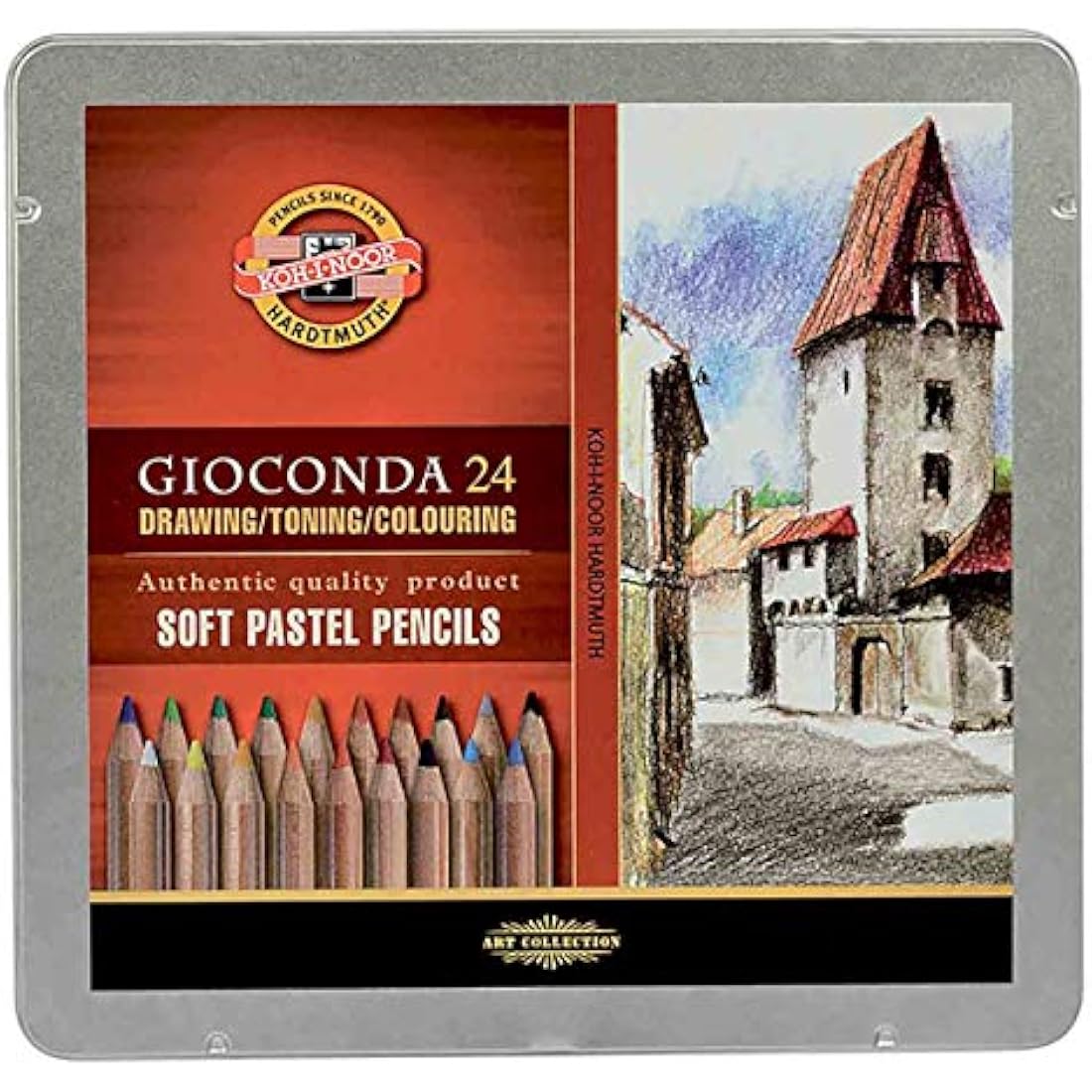 KOH-I-NOOR Artist's Soft Pastel Pencils (Set of 24)