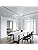 Finktonglan Modern Crystal Chandelier LED 19.7 x 11.8 inches Ceiling Pendant Light 2 Rings Adjustable Stainless Steel Lighting Fixtures Dining Room Living Room (Cool White)