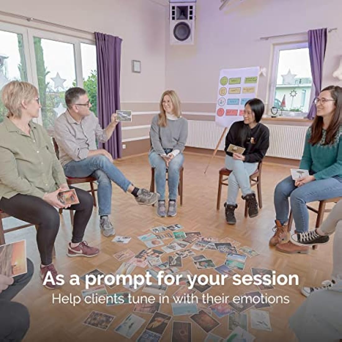 metaFox The World of Emotions Postcard Pack | 52 cards for coaching and therapy | Master your emotions and develop your emotional intelligence