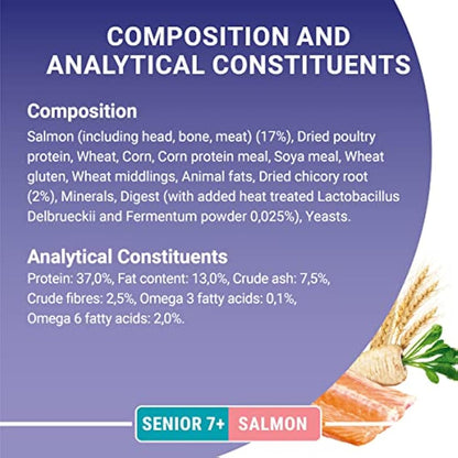 PURINA ONE Senior 7+ Salmon Dry Cat Food 750g (Pack of 4)