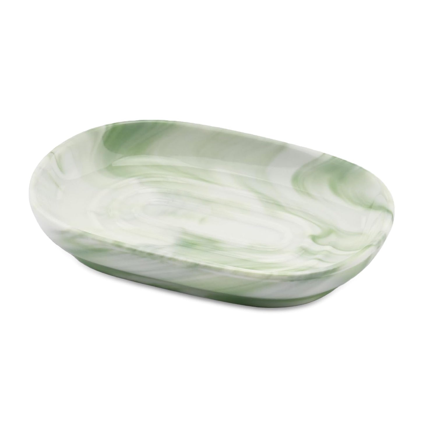 Anti-Slip Ceramic Soap Dish, Marble Soap Dishes for Bathrooms and Kitchens