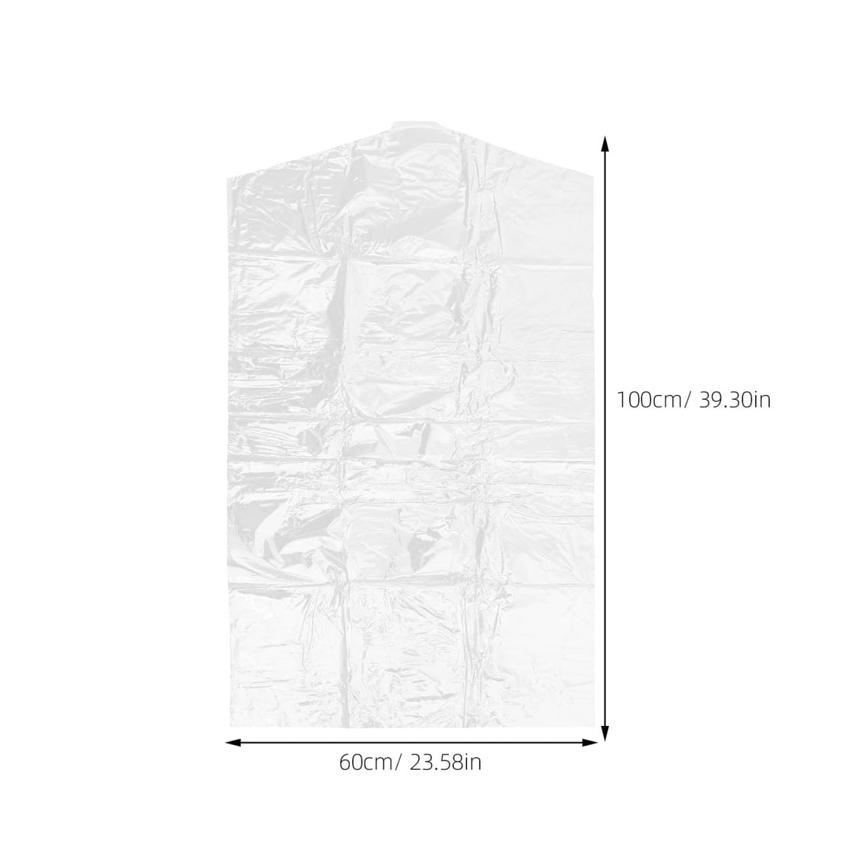 ULTECHNOVO Disposable Garment Covers Dry Cleaning Bags for Clothes 39.37 X 23.62 in Water-Resistant Clear Suit Cover for Dresses Coats Shirts Jackets