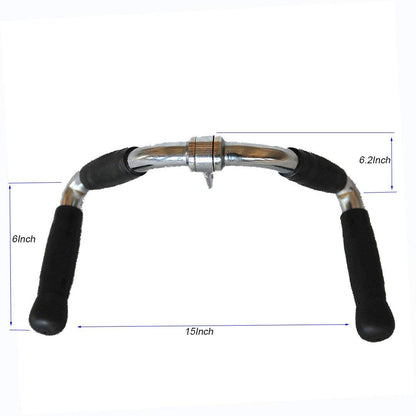 Barbell Cable Attachment For Cable Machines, Lat Pull Down Bar Cable Machine Attachments, Tricep Press Down Bar, Revolving Straight Curl Pulldown Bar