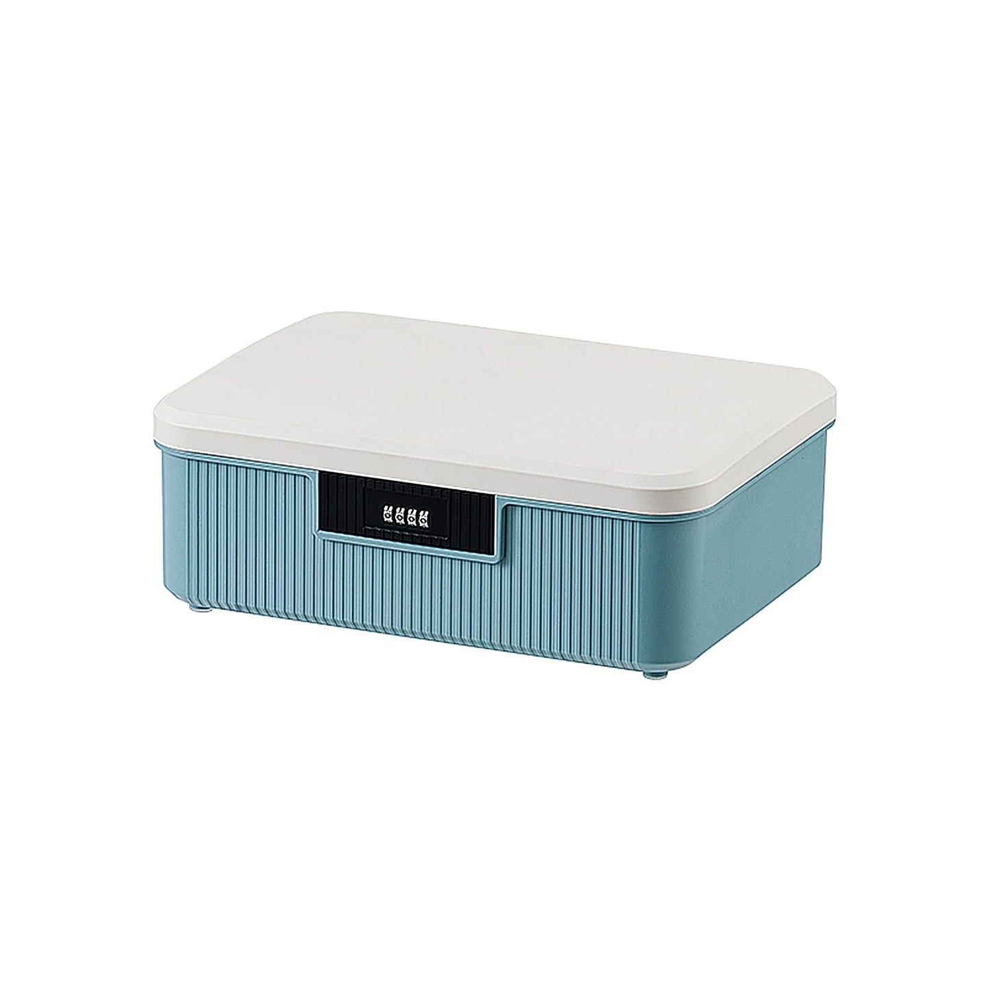 Toolzia Lockable Medicine Storage Box with Combination Lock, Hygienic Medication Storage Organizer Household Security Stash Box Lightweight Storage