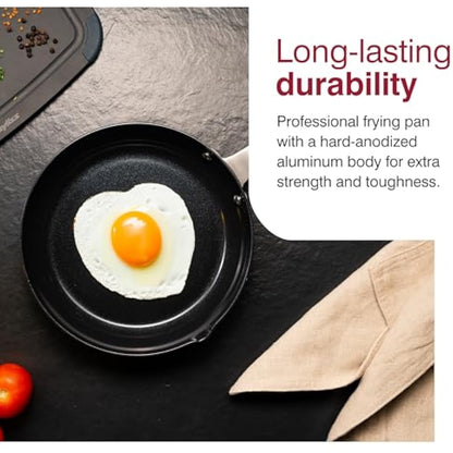 Zyliss Non-Stick Ultimate Pro Ceramic Frying Pan 20cm, PFAS Free, Made from Recycled Aluminium, Easy Clean, Induction Hob Suitable, Oven Safe, 10 Year Guarantee