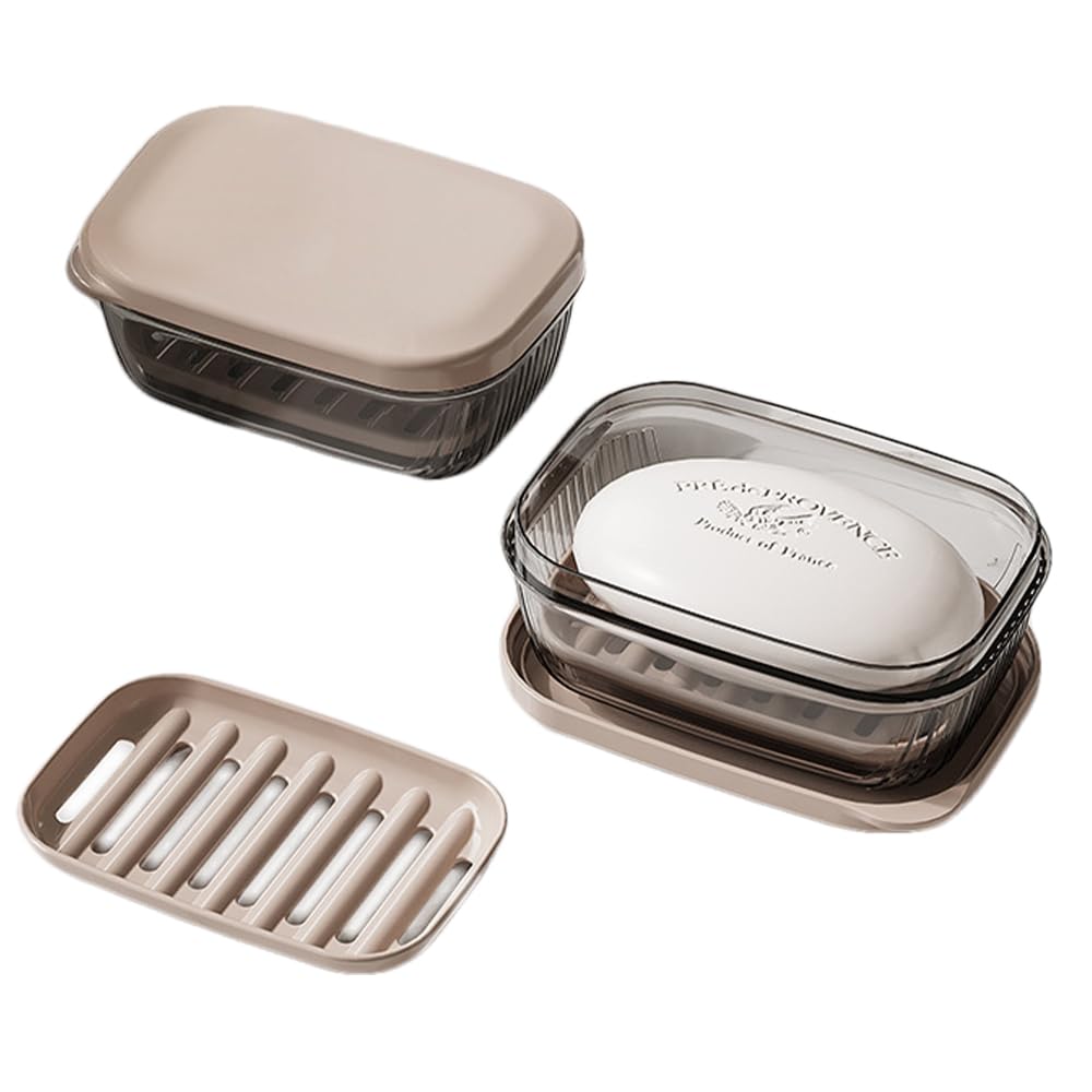 Travel Soap Case,Soap Holder,Soap Box with Lid Portable Soap Case,Sealed With Cover, Waterproof and Moisture-Proof for Traveling, Camping, Outdoor