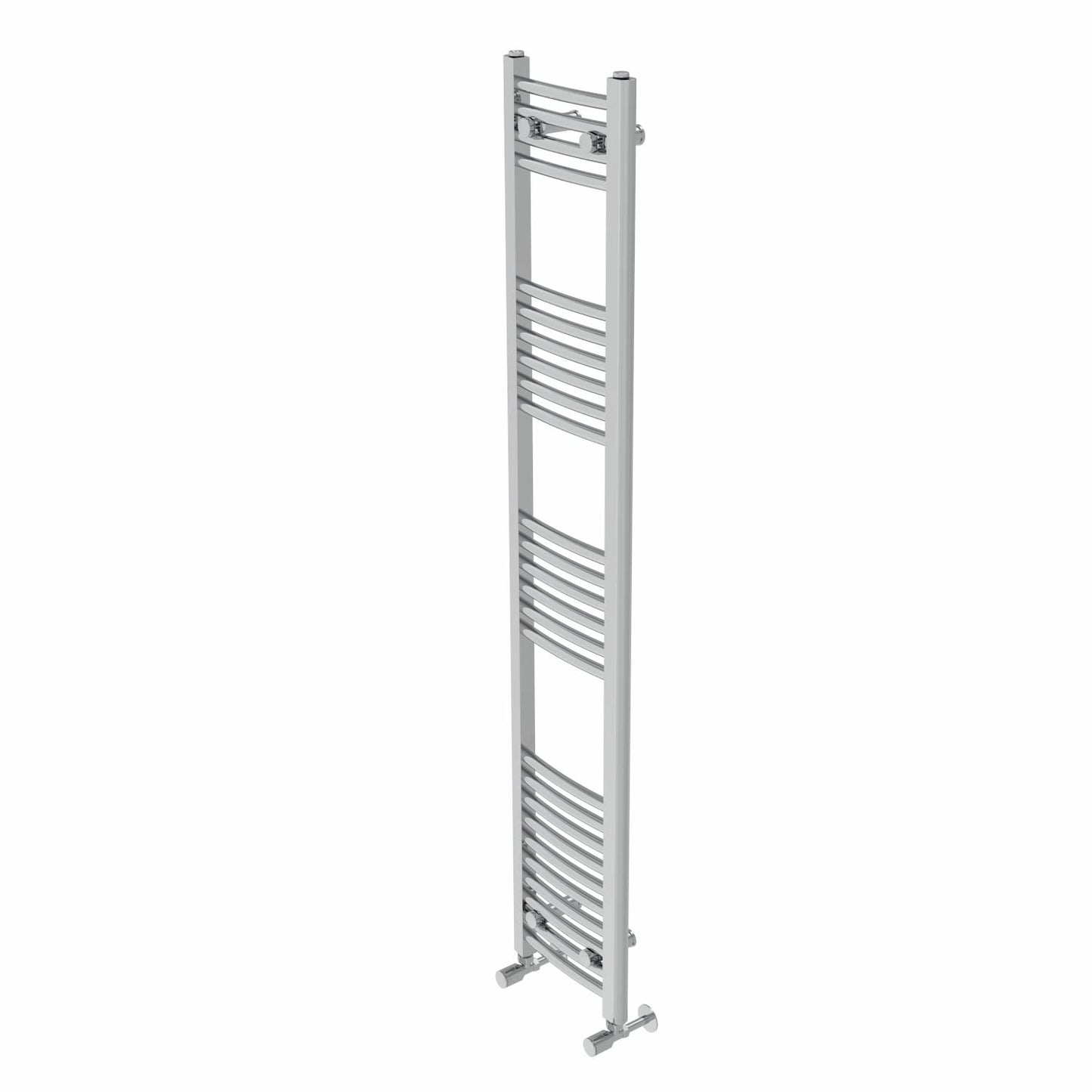 Warmehaus Curved Bathroom Heated Towel Rail Radiator Chrome 1600x300mm