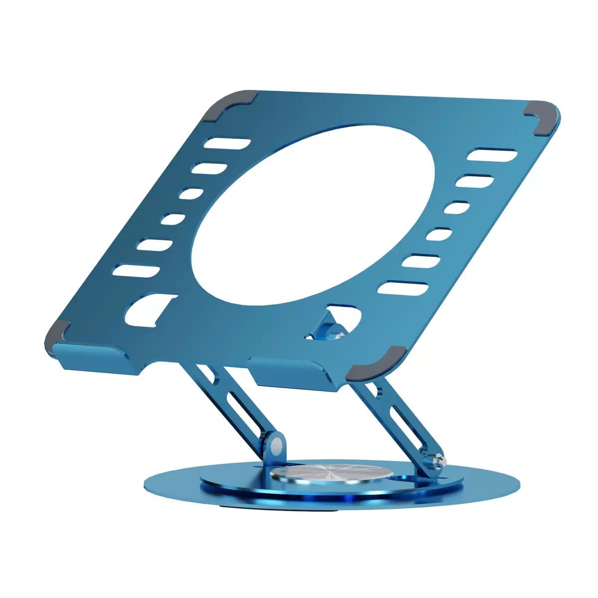 Uwenkjie laptop holder， 360 degree adjustable computer stand, ergonomically designed foldable computer stand, height adjustable