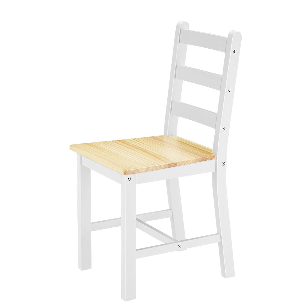 Panana Wooden Dining Table Set with 4 Chairs Contemporary Dining Furniture in Choice of Colors(Natural)