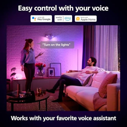 Philips Hue GU10 – Smart Spotlight – (3-Pack) White and Colour Ambiance