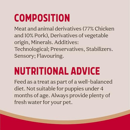 Rosewood Hot Dog Sausages for Dogs - Gluten Free Sausages, Made with Real Chicken and Pork Meat, Meaty Treats for Small, Medium, Large Dogs and Puppies (Case of 12 x 220g)