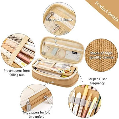EASTHILL Big Capacity Pencil Pen Case Office College School Large Storage High Capacity Bag Pouch Holder Box Organizer