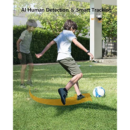 Imou 3K Security Camera Outdoor with AI Human/Vehicle Detection, 360° PTZ WiFi Home IP CCTV Camera Wireless, 5MP Color Night Vision, Auto Tracking, Siren, 2-way Audio, IP66, Works with Alexa