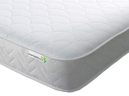 Starlight Beds European Small Single Mattress. Shell Design 80x200 Memory Foam Mattress with Springs. Soft, 18cm Deep, White. (80cm x 200cm)