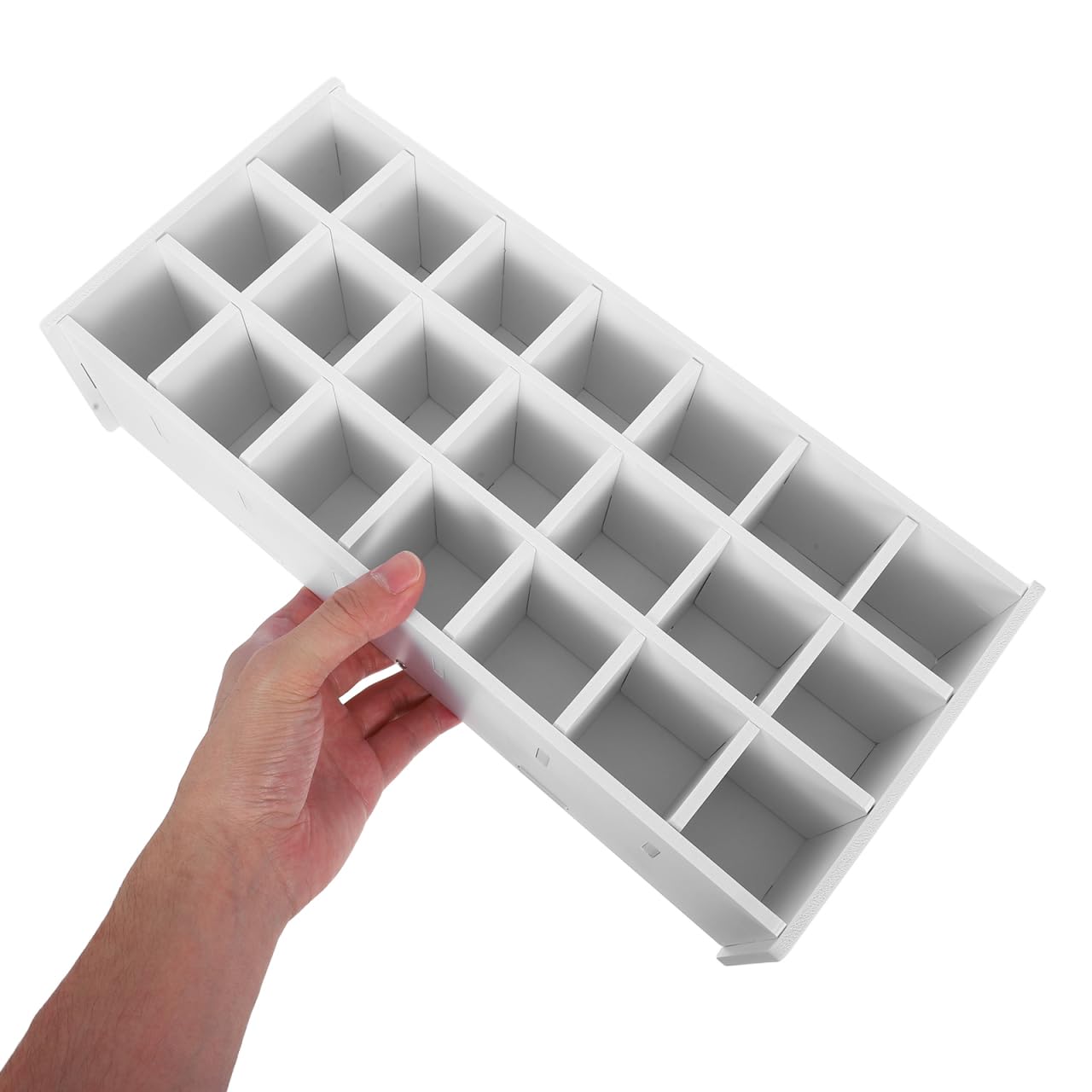 Holibanna Paint Organiser 21-Slot Paint Bottle Storage Rack Desktop Pigment Bottle Holder for Paints Inks and Watercolours 13.50 X 6.30 X 3.50 in
