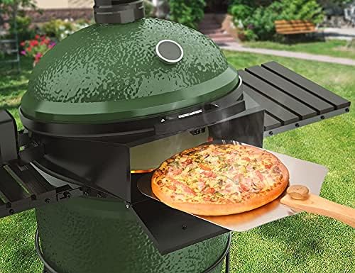 Onlyfire BRK-6064 BBQ Rotisserie Kit with Pizza Ring Compatible for Large Big Green Egg Ceramic Grill