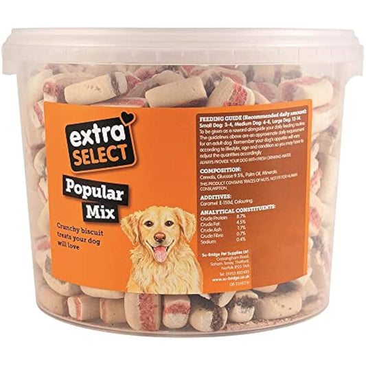 Extra Select Popular Mix Dog Treat Biscuits, 3 Litre