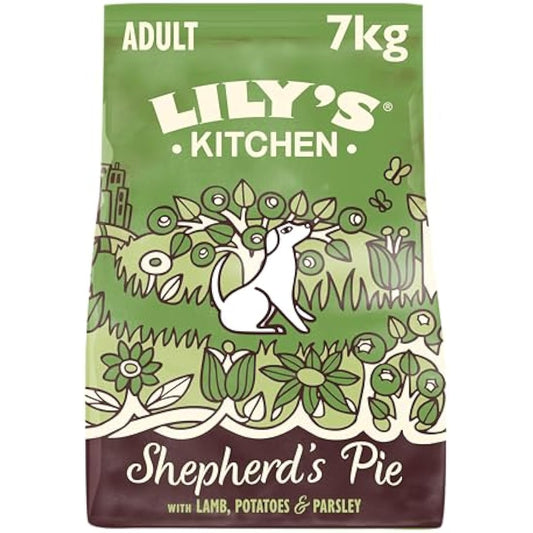 Lily’s Kitchen Made with Natural Ingredients Adult Dry Dog Food Shepherd’s Pie Balanced Recipe 7kg Bag