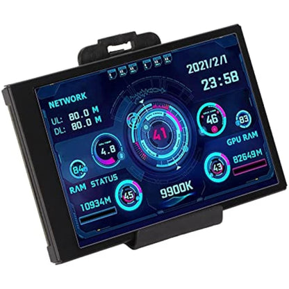3.5 inch IPS USB Mini Screen, AIDA64 PC CPU RAM Data Temperature Monitor, PC Sensor Panel Display, Computer Case Secondary Screen, IPS Full Viewing Angle, USB C Interface, Only for