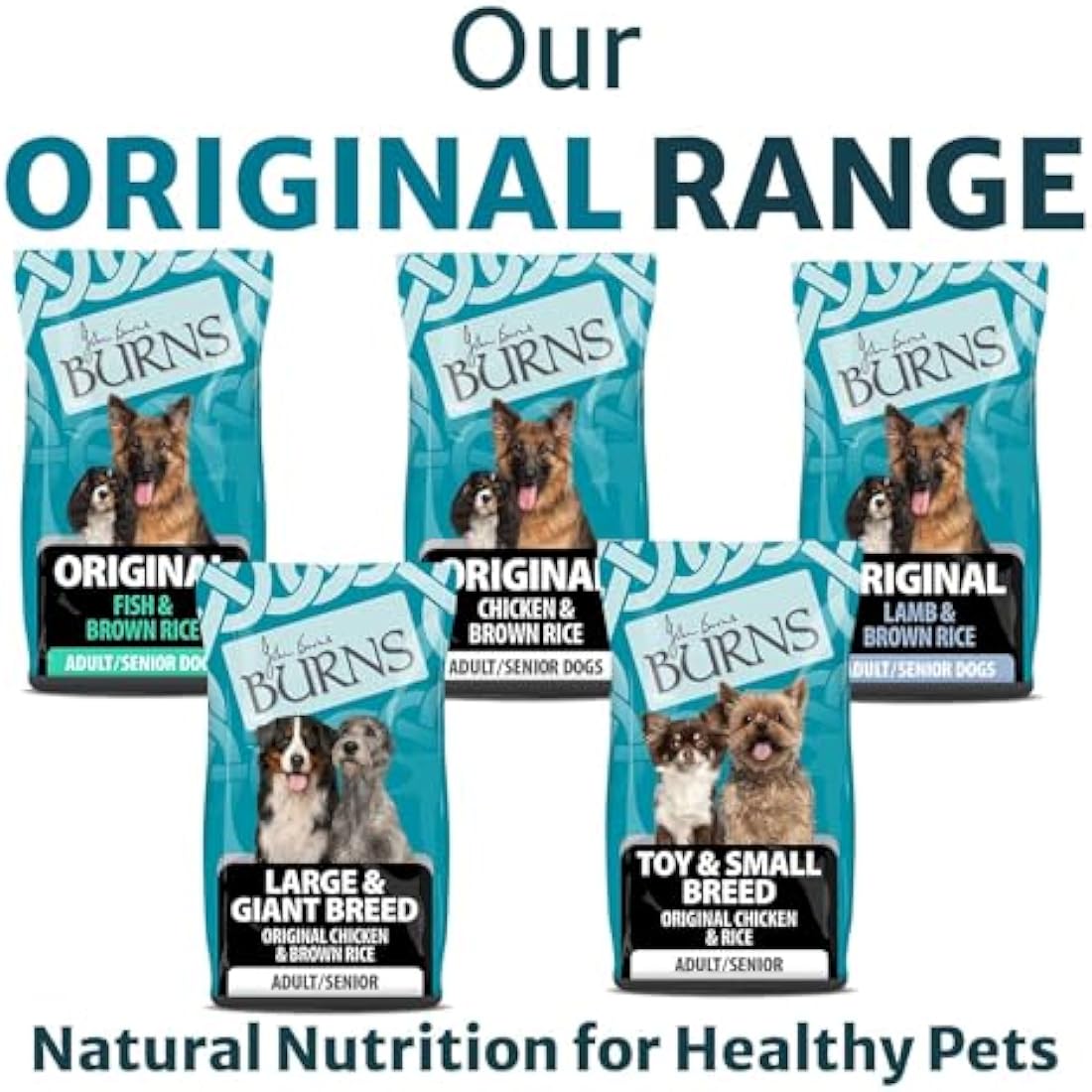 Burns Pet Nutrition Hypoallergenic Complete Dry Dog Food Adult and Senior Dog Original Chicken and Brown Rice 12 kg