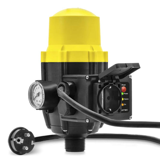 TROTEC Electronic Pressure Switch TDP DSP - Pump Control Pressure Monitor - for Water Pumps, Domestic Waterworks, Garden Pumps Max. 10 Bar, with Cable