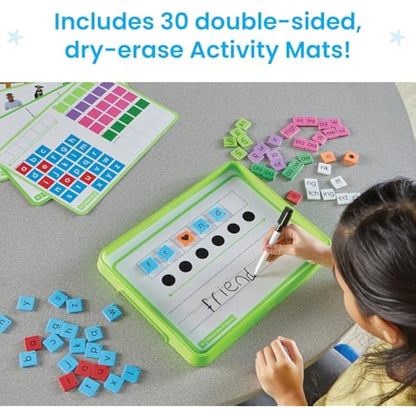 Learning Resources Advancing Phonics Word Work Small Group Set, Ages 5+, Magnetic Letter Tiles, Magnetic Letter Trays, Primary School Phonics Manipulatives, Phonemic Awareness, Classroom Essentials