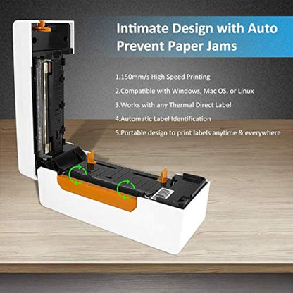BEEPRT Shipping Label Printer Thermal Label Printer 4x6 USB & Bluetooth options for Phone, Windows & Mac. Royal Mail Evri Etsy Ebay Postage works with zebra brother 100x150mm Wireless 6x4