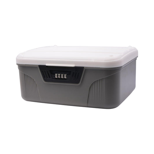 Toolzia 4-Digital Code Lockable Storage Box, Hygienic Medication Storage Organizer Household Security Stash Box Lightweight Storage Container For